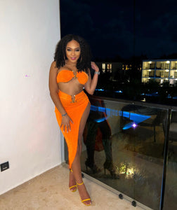 Orange Sexy Vacay Two Piece