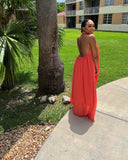 Peach Maxi Dress